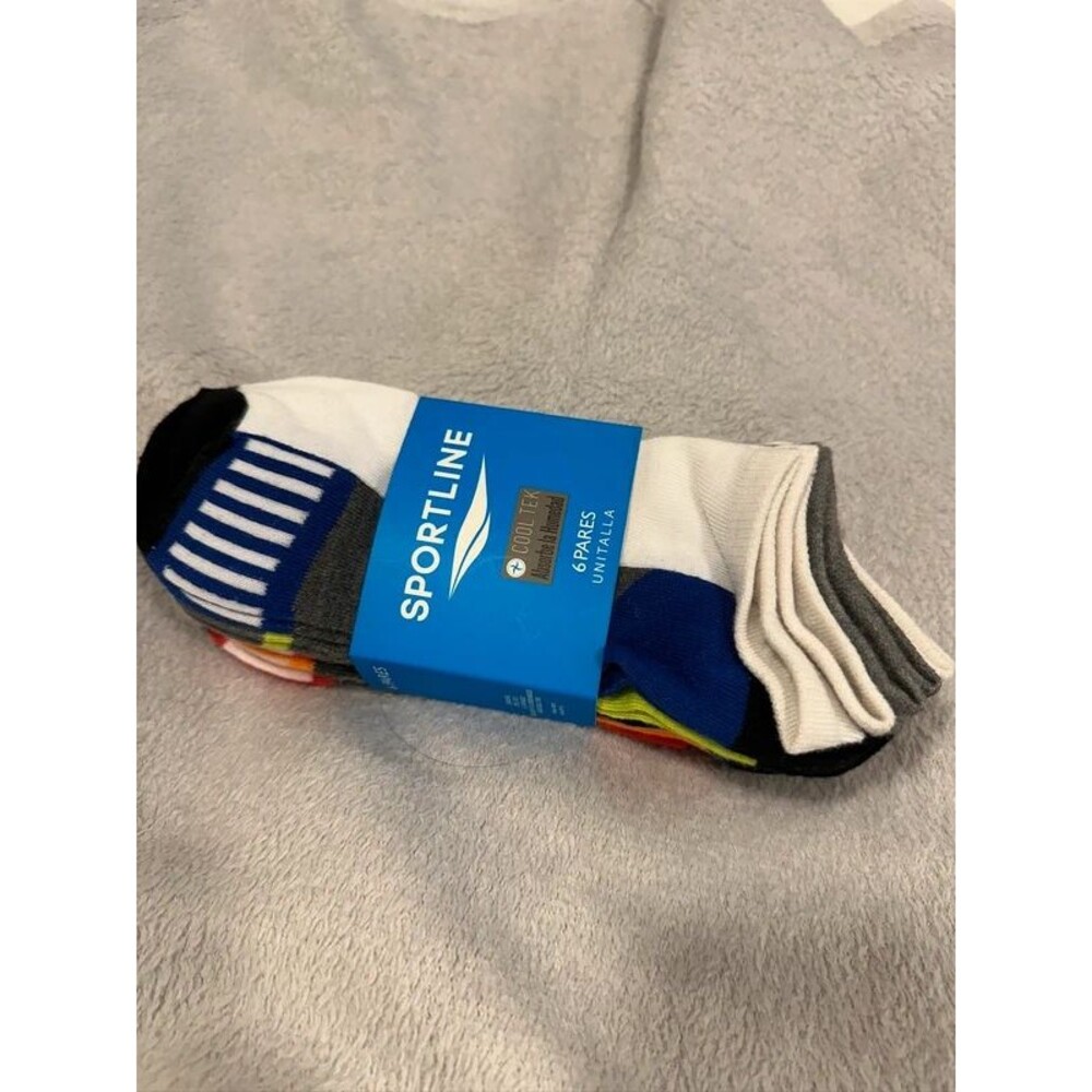 NWT Sportline men’s socks, blk, Sz 9-13